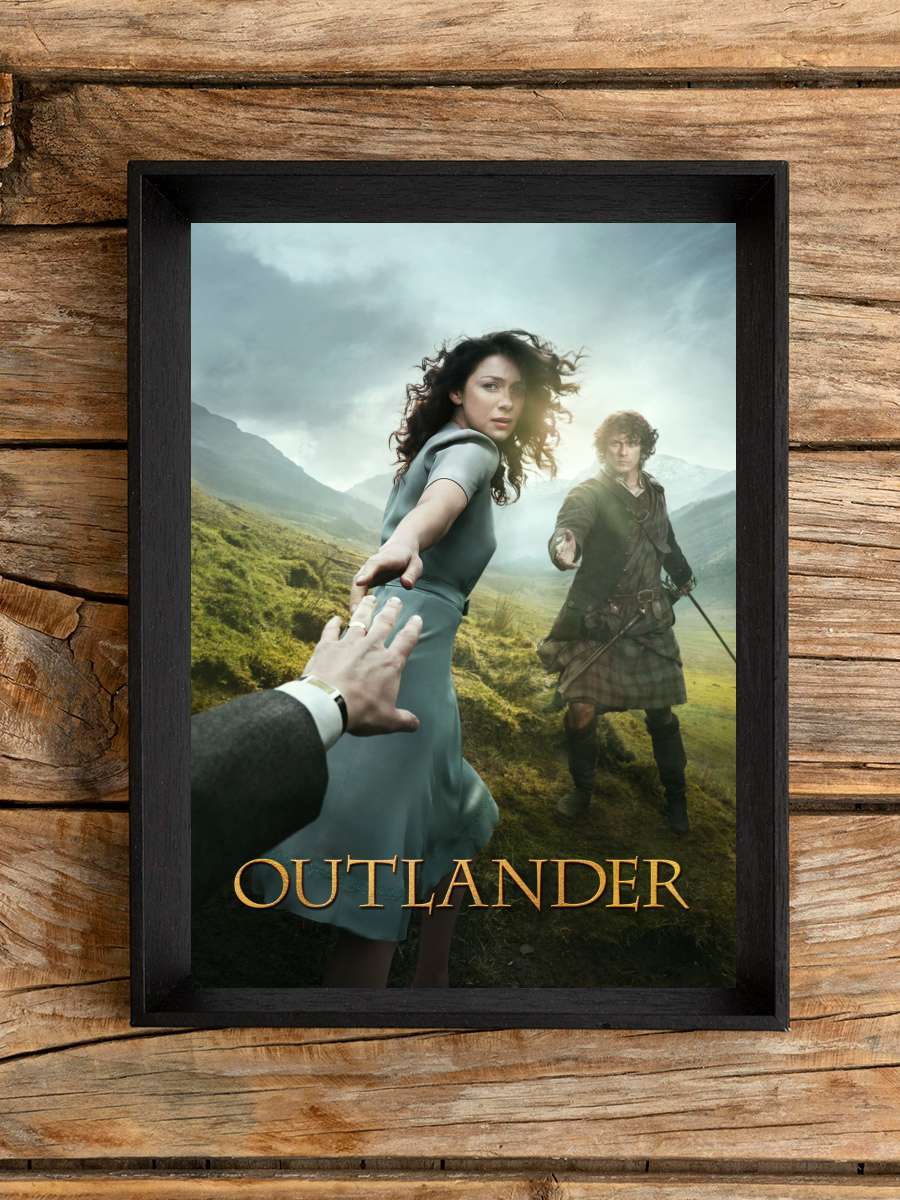 Outlander Dizi Tablo Siyah Çerçeveli Dizi Poster Duvar Tablo