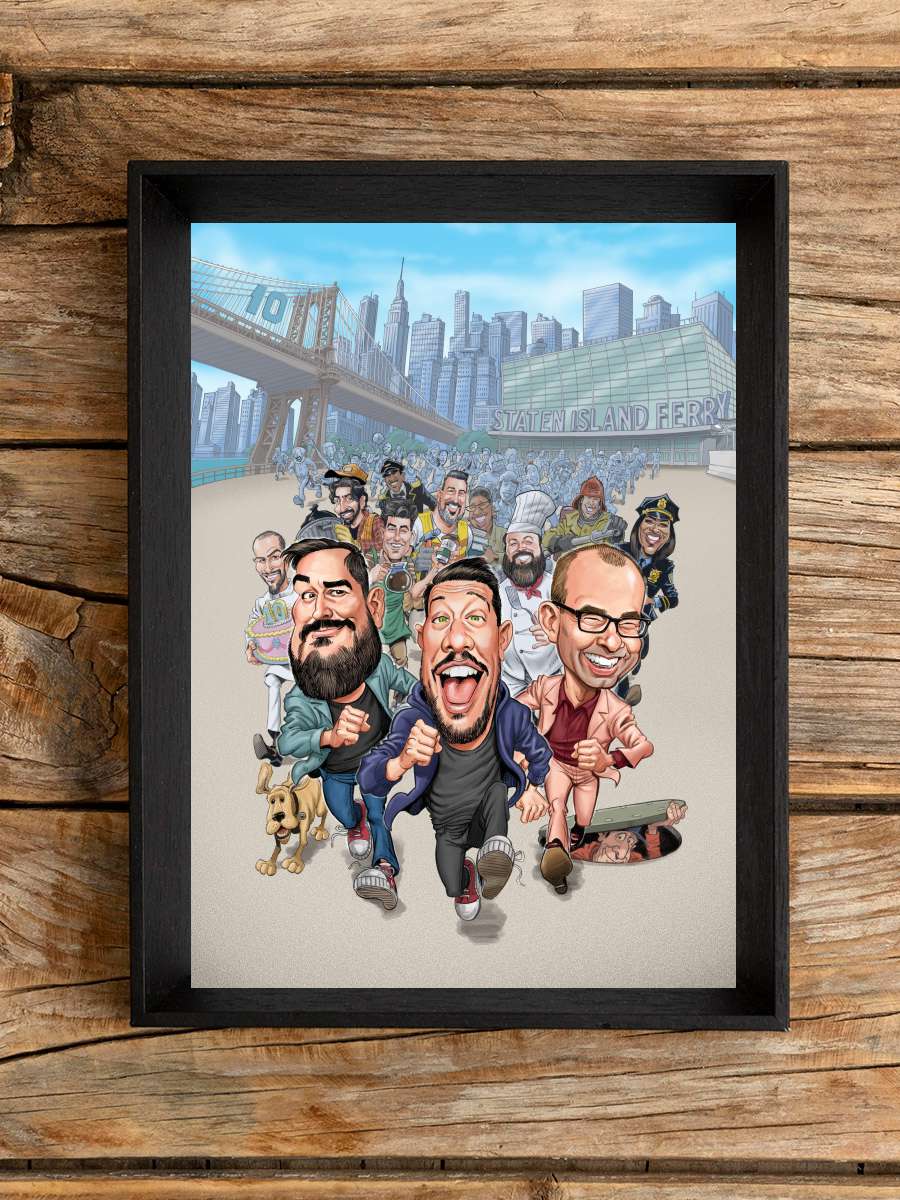 Impractical Jokers Dizi Tablo Siyah Çerçeveli Dizi Poster Duvar Tablo