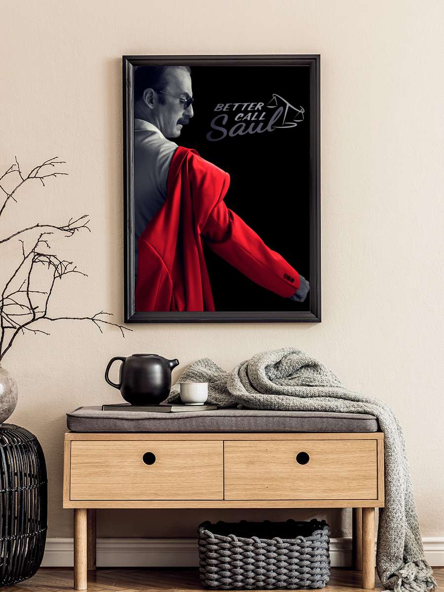 Better Call Saul Dizi Tablo Siyah Çerçeveli Dizi Poster Duvar Tablo