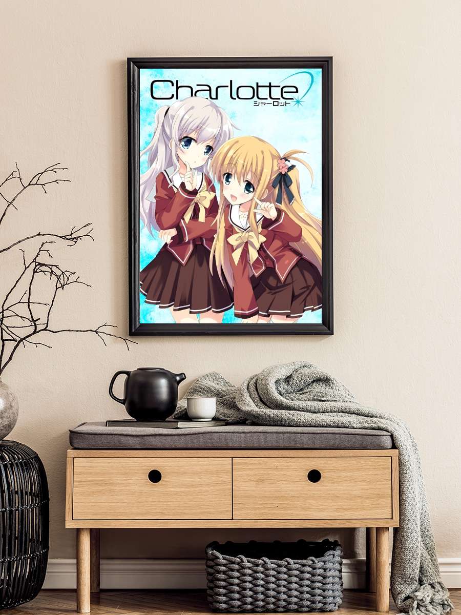 Charlotte - シャーロット Dizi Tablo Siyah Çerçeveli Dizi Poster Duvar Tablo