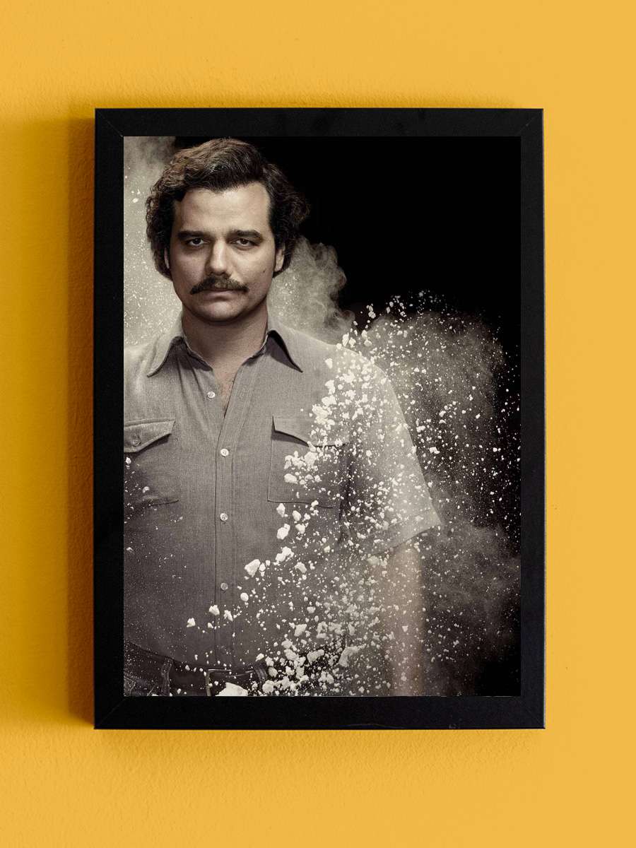 Narcos Dizi Tablo Siyah Çerçeveli Dizi Poster Duvar Tablo - En İyi Fiyatlarla