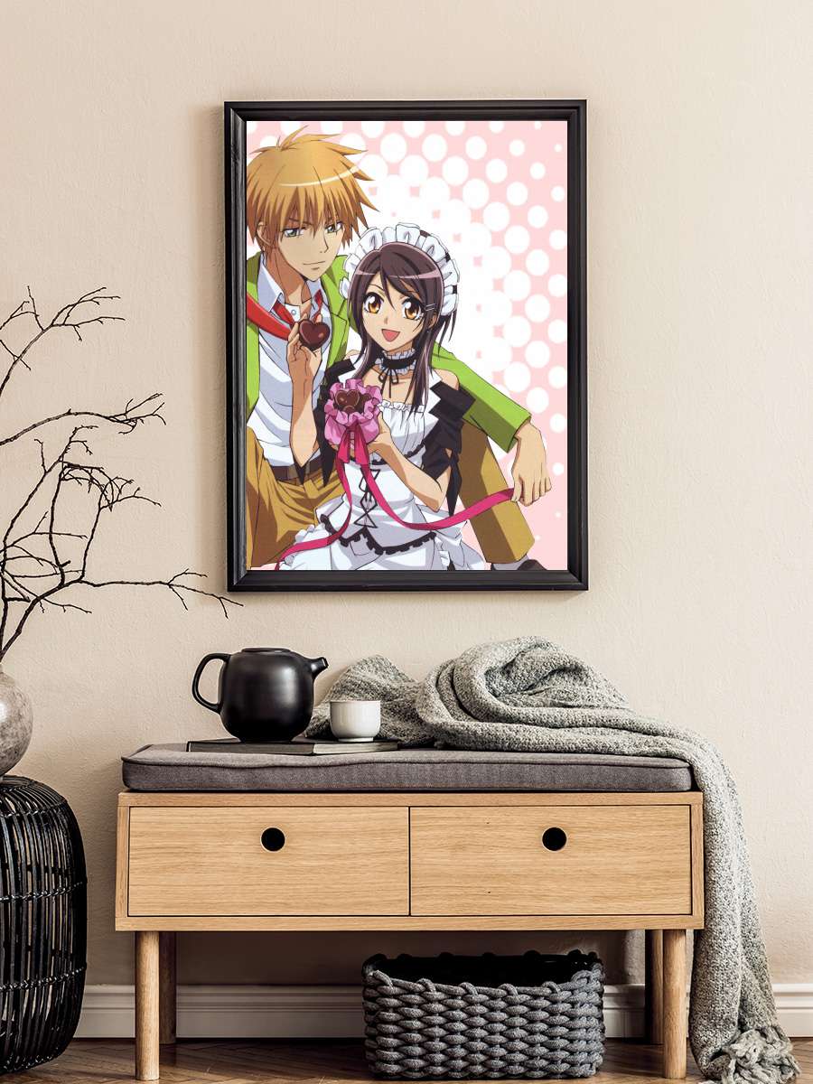 Kaichou wa Maid-sama! - 会長はメイド様！ Dizi Tablo Siyah Çerçeveli Dizi Poster Duvar Tablo