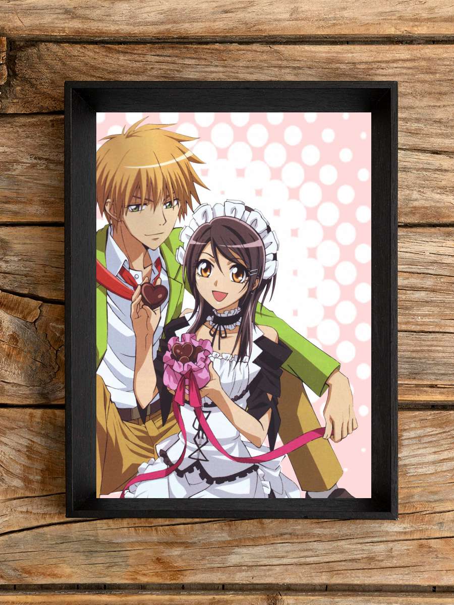 Kaichou wa Maid-sama! - 会長はメイド様！ Dizi Tablo Siyah Çerçeveli Dizi Poster Duvar Tablo