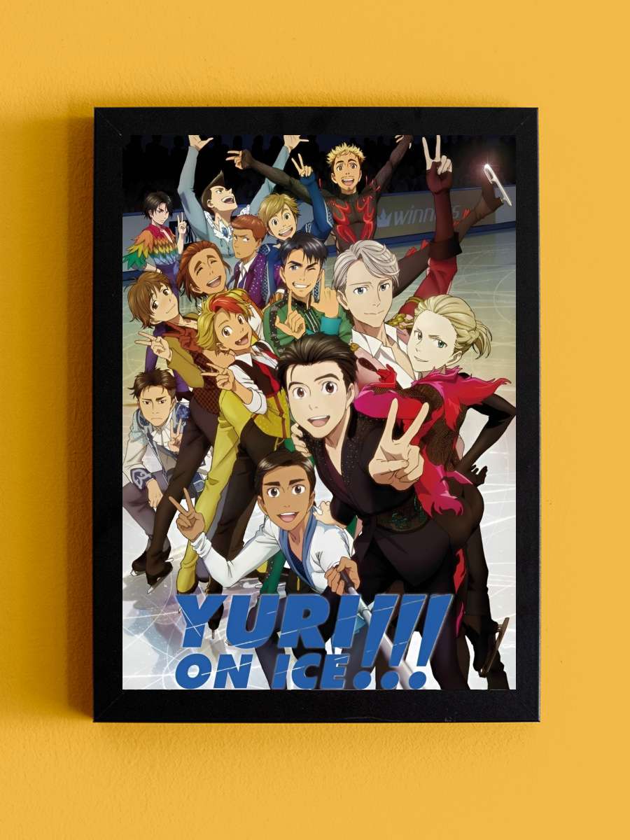 ユーリ!!! on ICE Dizi Tablo Siyah Çerçeveli Dizi Poster Duvar Tablo - En İyi Fiyatlarla