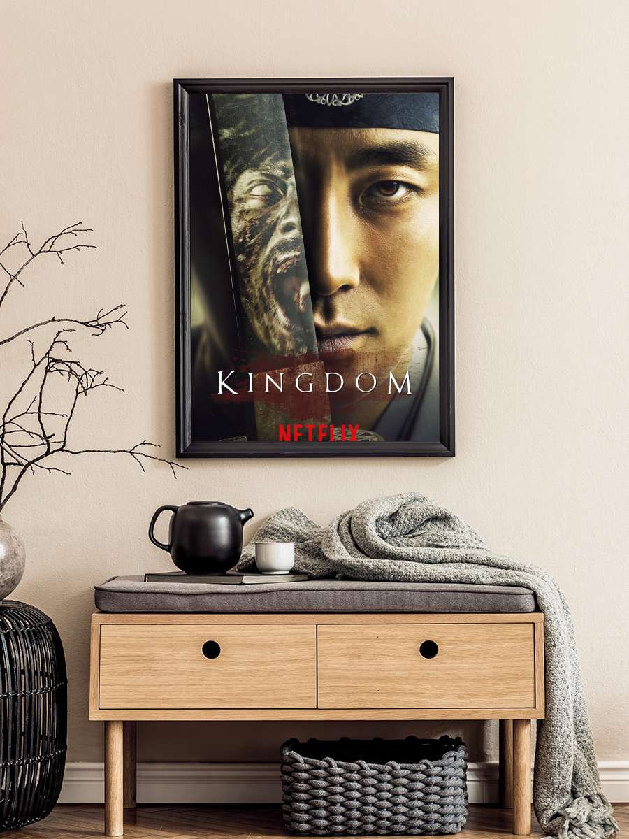 Kingdom - 킹덤 Dizi Tablo Siyah Çerçeveli Dizi Poster Duvar Tablo