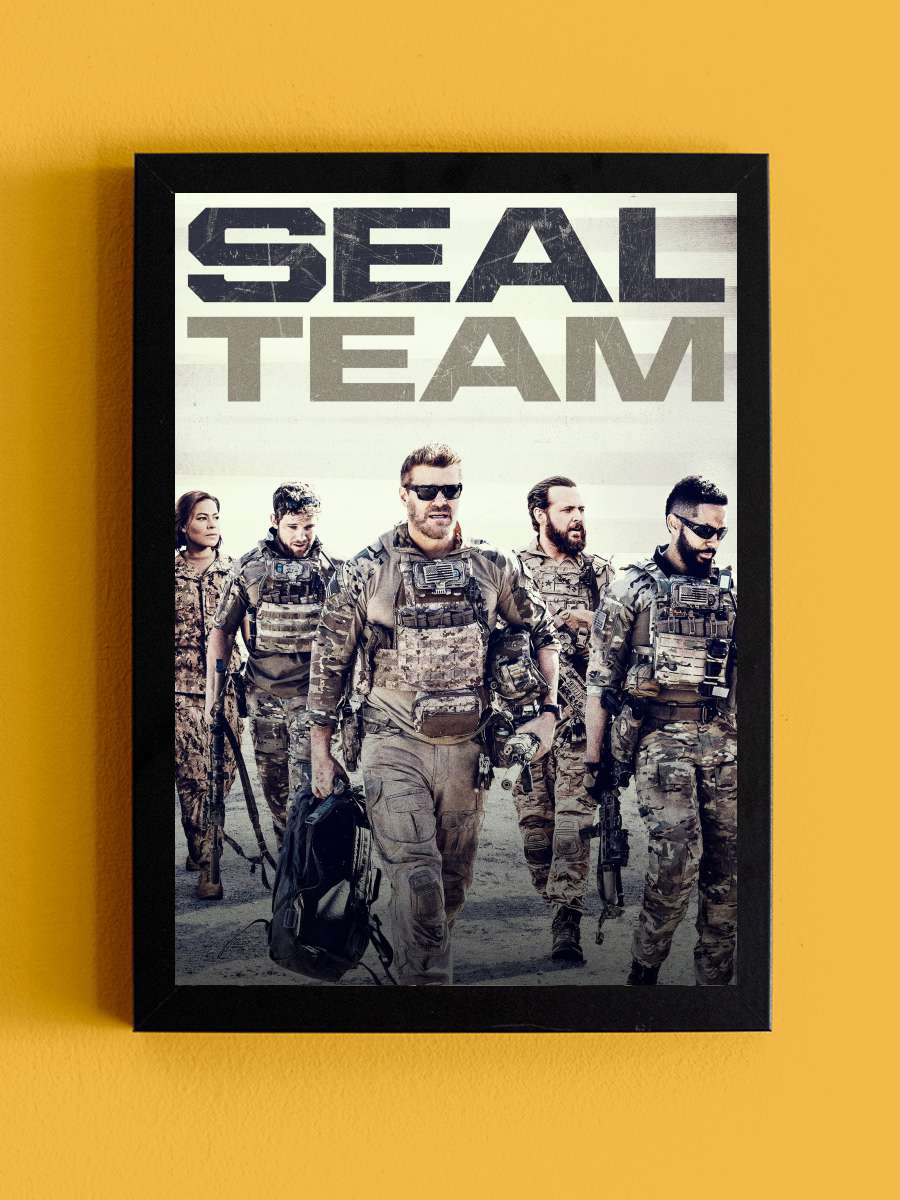 SEAL Team Dizi Tablo Siyah Çerçeveli Dizi Poster Duvar Tablo - En İyi Fiyatlarla