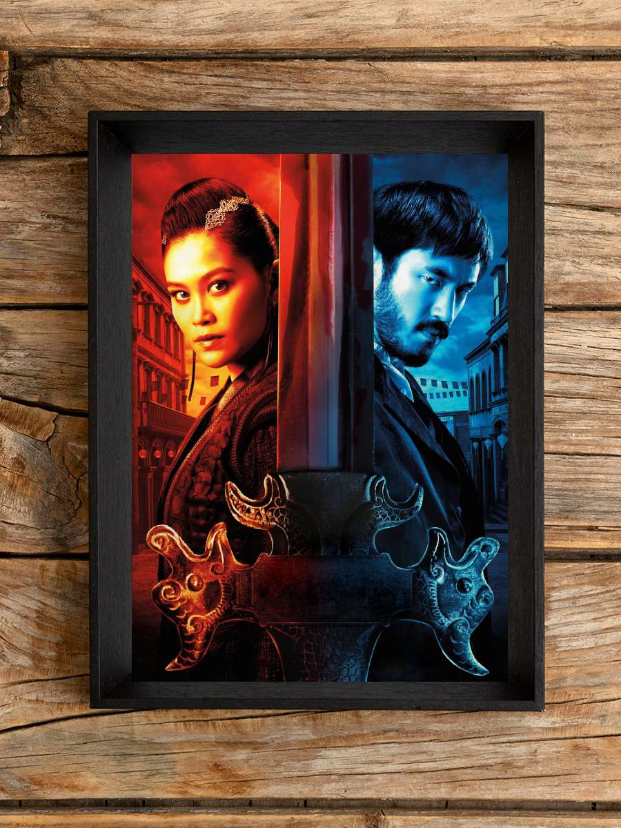 Warrior Dizi Tablo Siyah Çerçeveli Dizi Poster Duvar Tablo