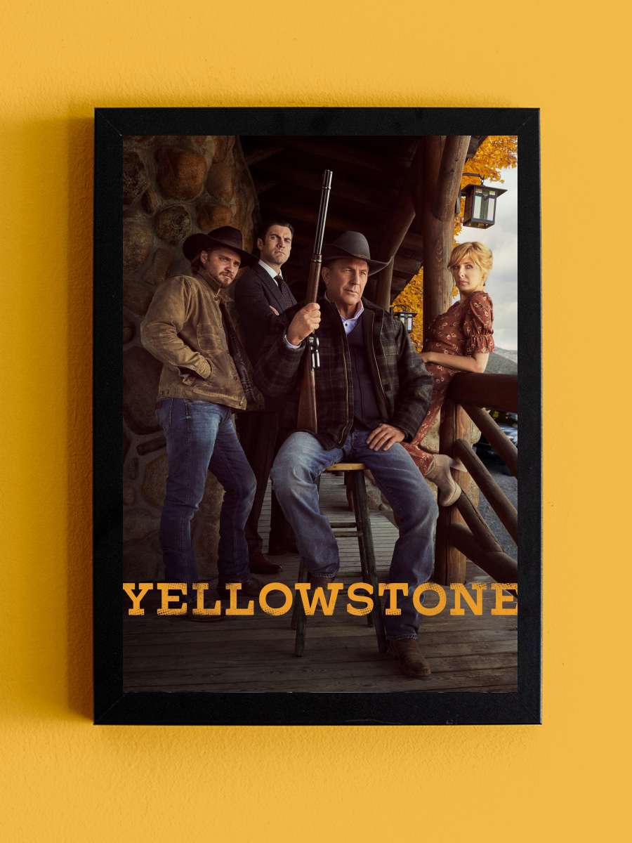 Yellowstone Dizi Tablo Siyah Çerçeveli Dizi Poster Duvar Tablo