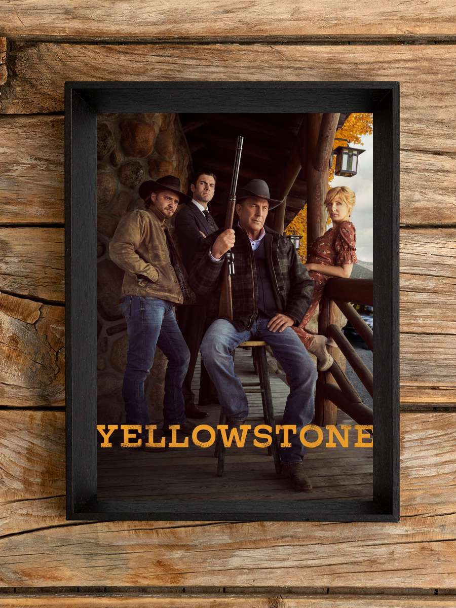 Yellowstone Dizi Tablo Siyah Çerçeveli Dizi Poster Duvar Tablo