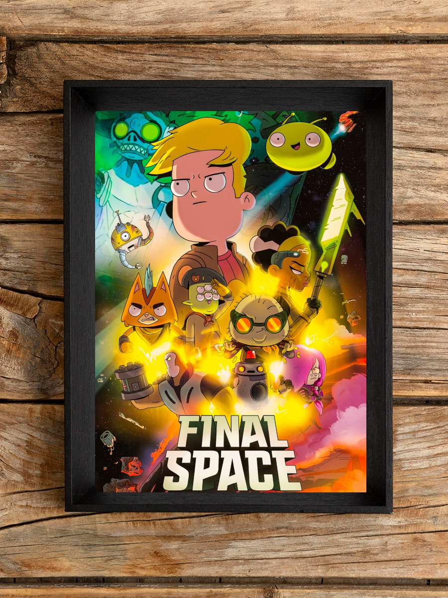 Son Uzay - Final Space Dizi Tablo Siyah Çerçeveli Dizi Poster Duvar Tablo
