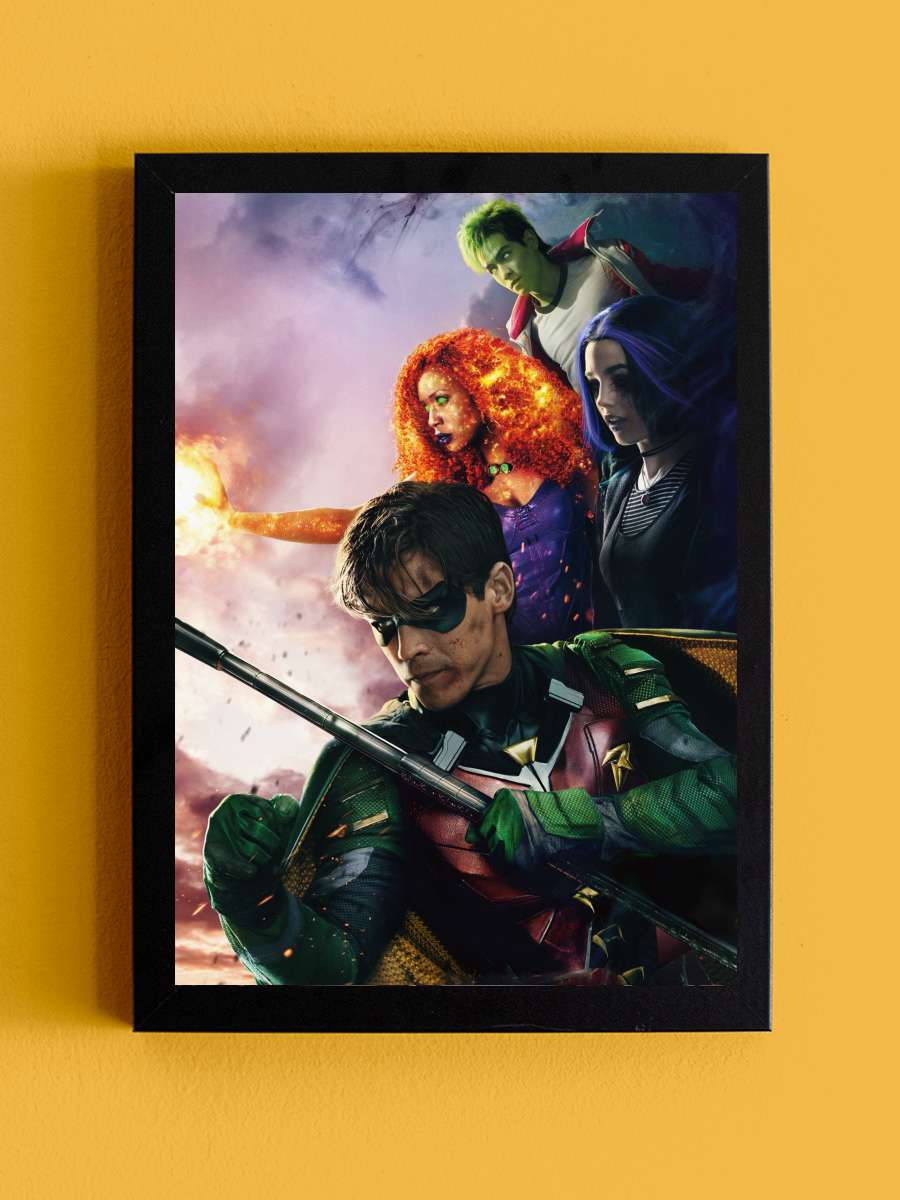 Titans Dizi Tablo Siyah Çerçeveli Dizi Poster Duvar Tablo - En İyi Fiyatlarla
