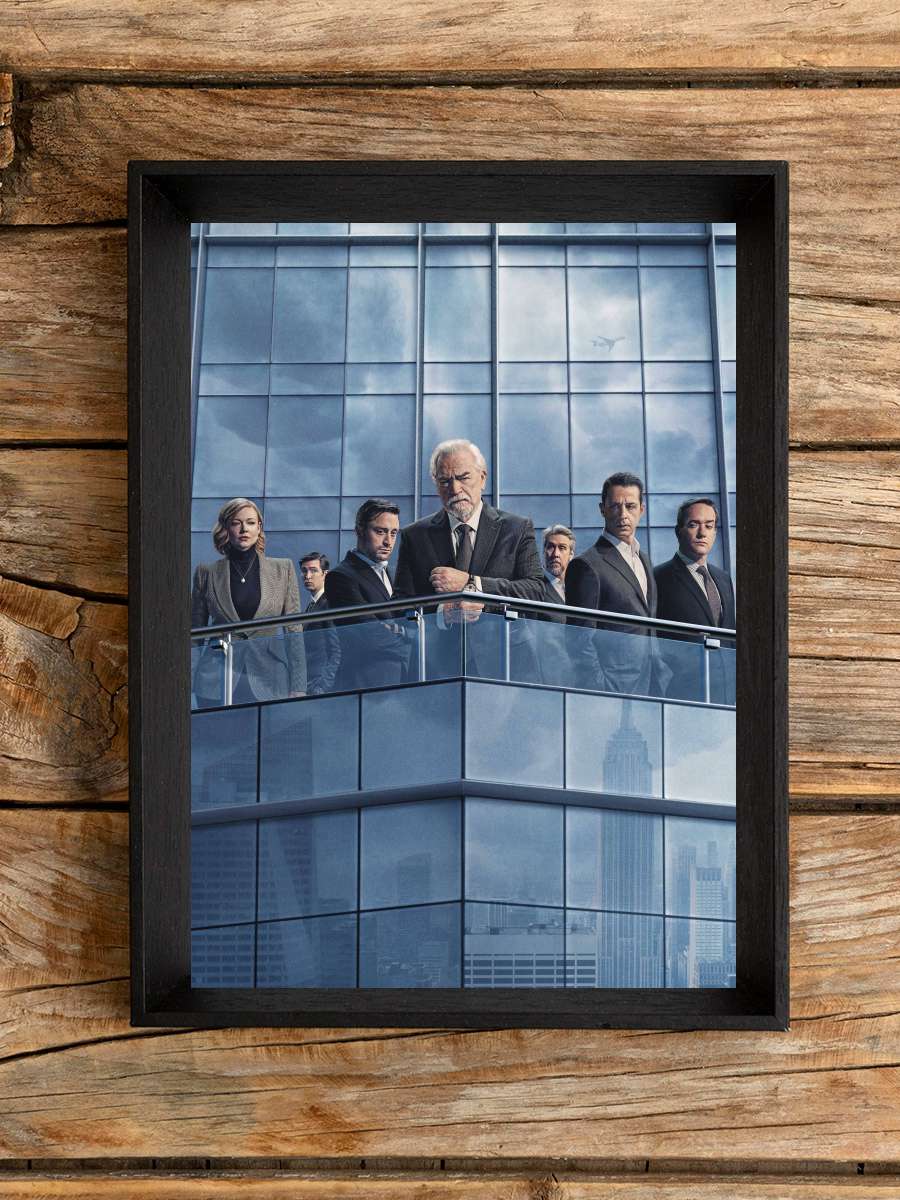Succession Dizi Tablo Siyah Çerçeveli Dizi Poster Duvar Tablo