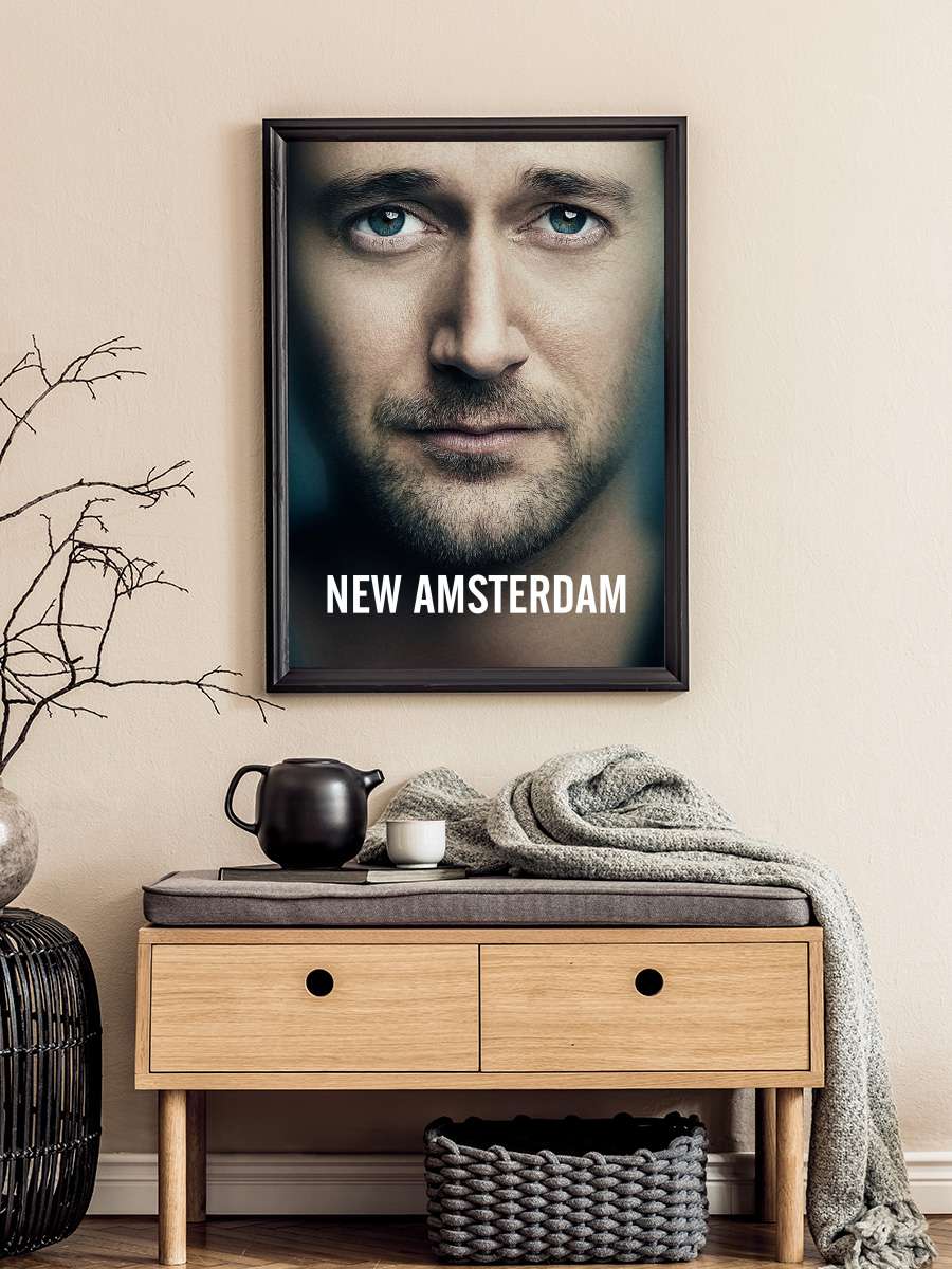 New Amsterdam Dizi Tablo Siyah Çerçeveli Dizi Poster Duvar Tablo
