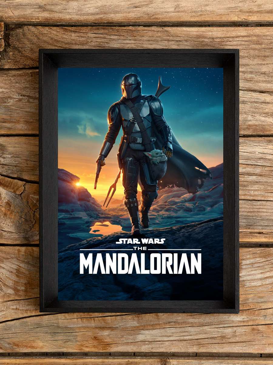 The Mandalorian Dizi Tablo Siyah Çerçeveli Dizi Poster Duvar Tablo