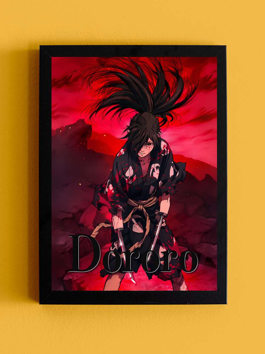 Dororo - どろろ Dizi Tablo Siyah Çerçeveli Dizi Poster Duvar Tablo
