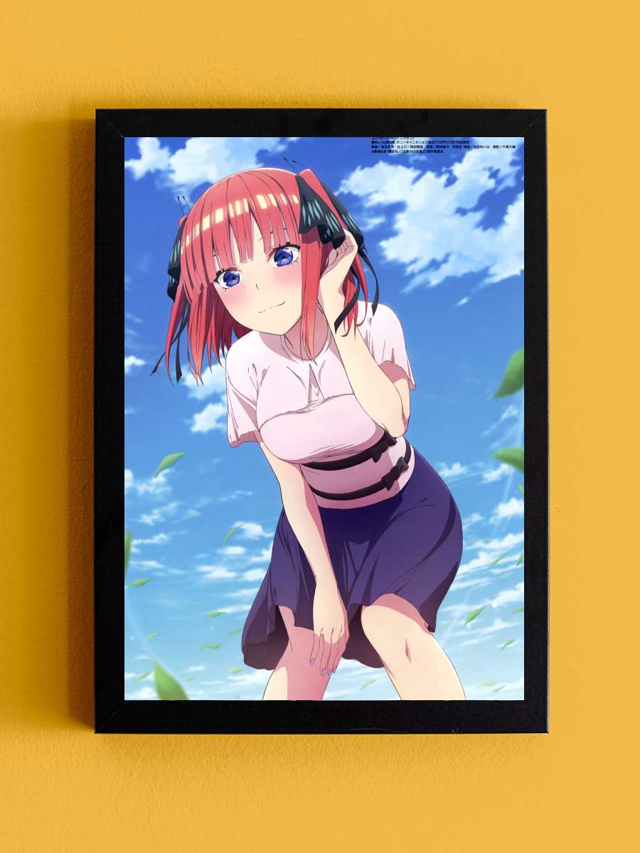 5-toubun no Hanayome - 五等分の花嫁 Dizi Tablo Siyah Çerçeveli Dizi Poster Duvar Tablo