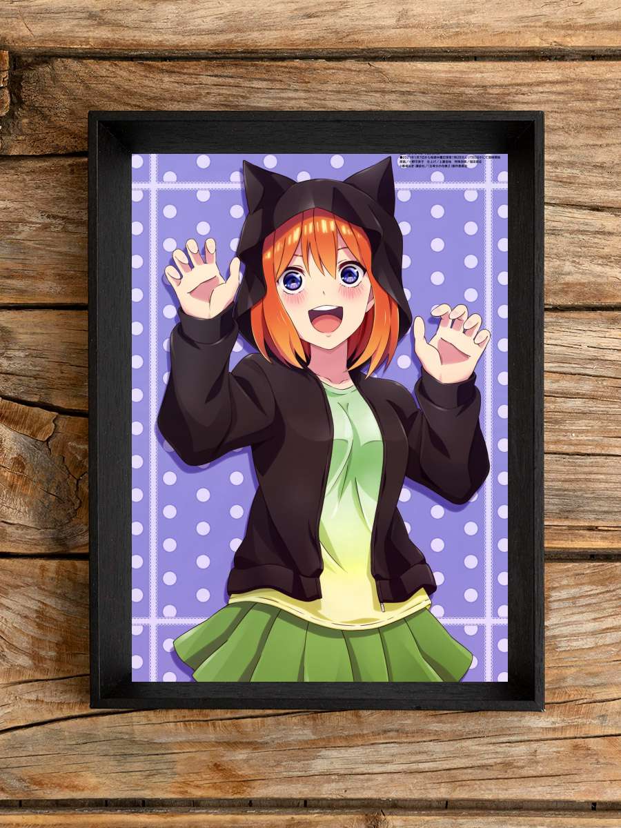 5-toubun no Hanayome - 五等分の花嫁 Dizi Tablo Siyah Çerçeveli Dizi Poster Duvar Tablo