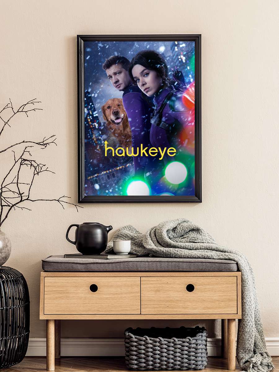 Hawkeye Dizi Tablo Siyah Çerçeveli Dizi Poster Duvar Tablo