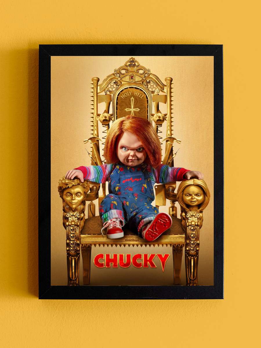 Chucky Dizi Tablo Siyah Çerçeveli Dizi Poster Duvar Tablo - En İyi Fiyatlarla