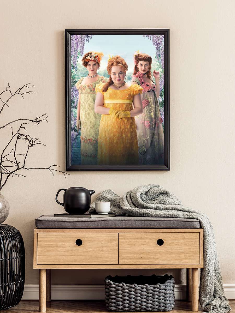 Bridgerton Dizi Tablo Siyah Çerçeveli Dizi Poster Duvar Tablo