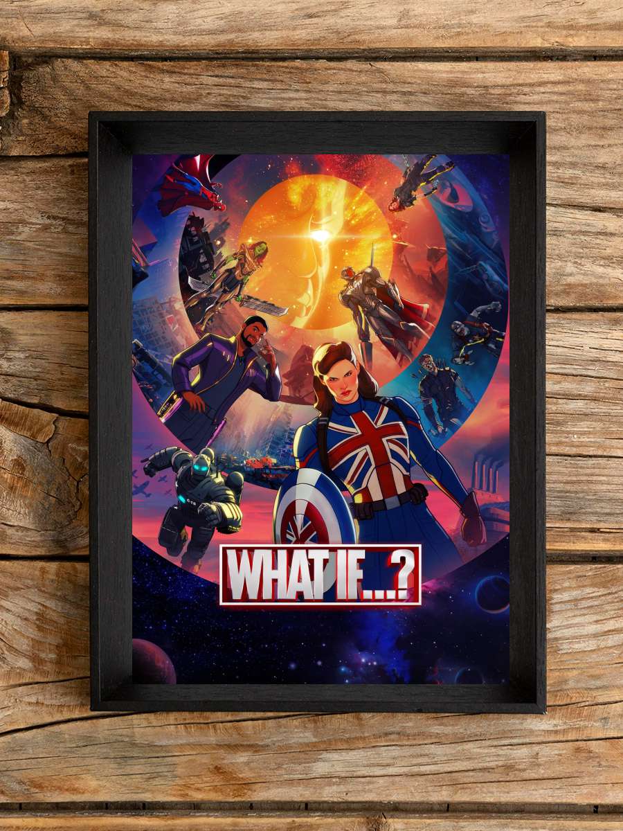 What If...? Dizi Tablo Siyah Çerçeveli Dizi Poster Duvar Tablo