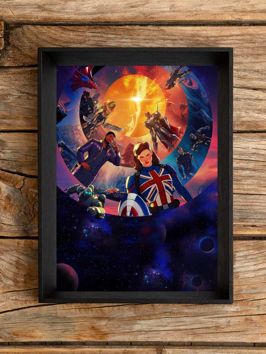 What If...? Dizi Tablo Siyah Çerçeveli Dizi Poster Duvar Tablo