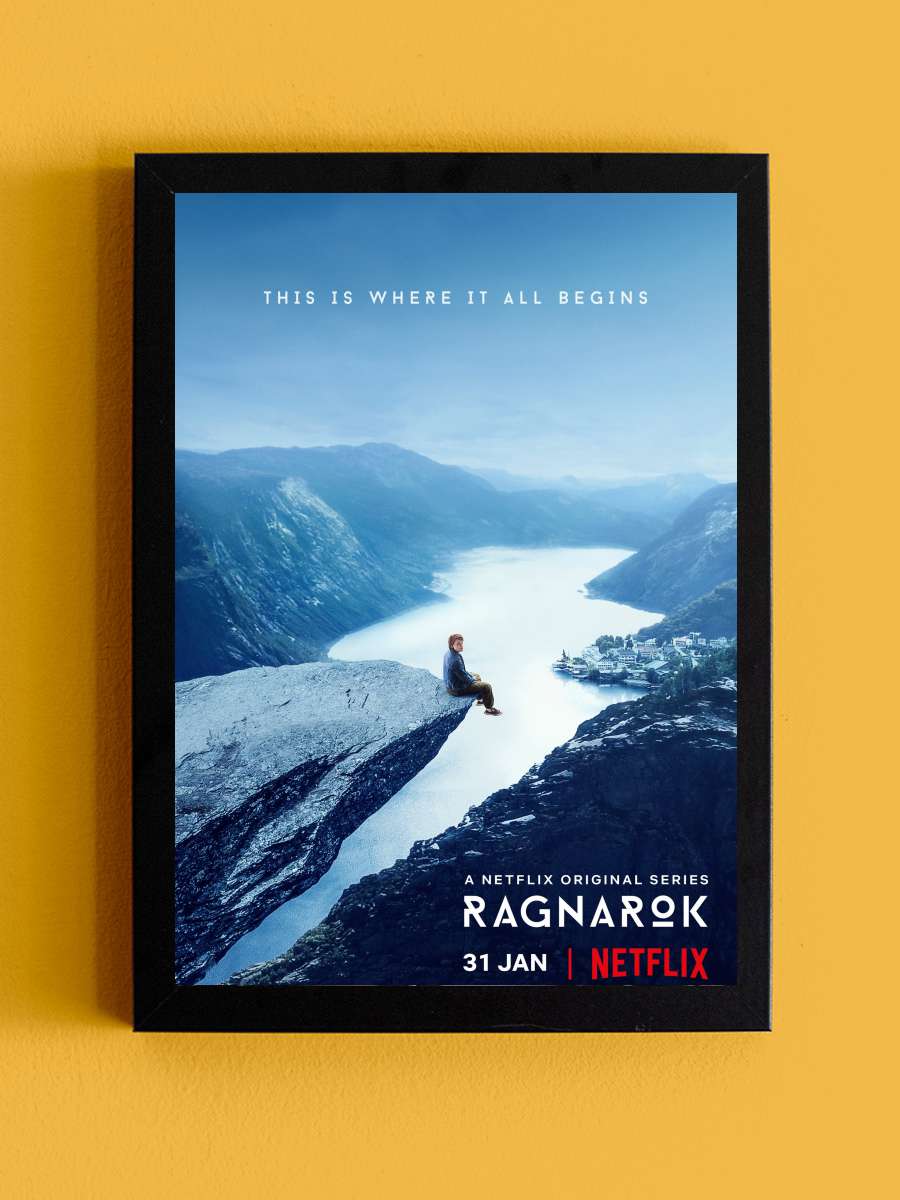 Ragnarok Dizi Tablo Siyah Çerçeveli Dizi Poster Duvar Tablo - En İyi Fiyatlarla