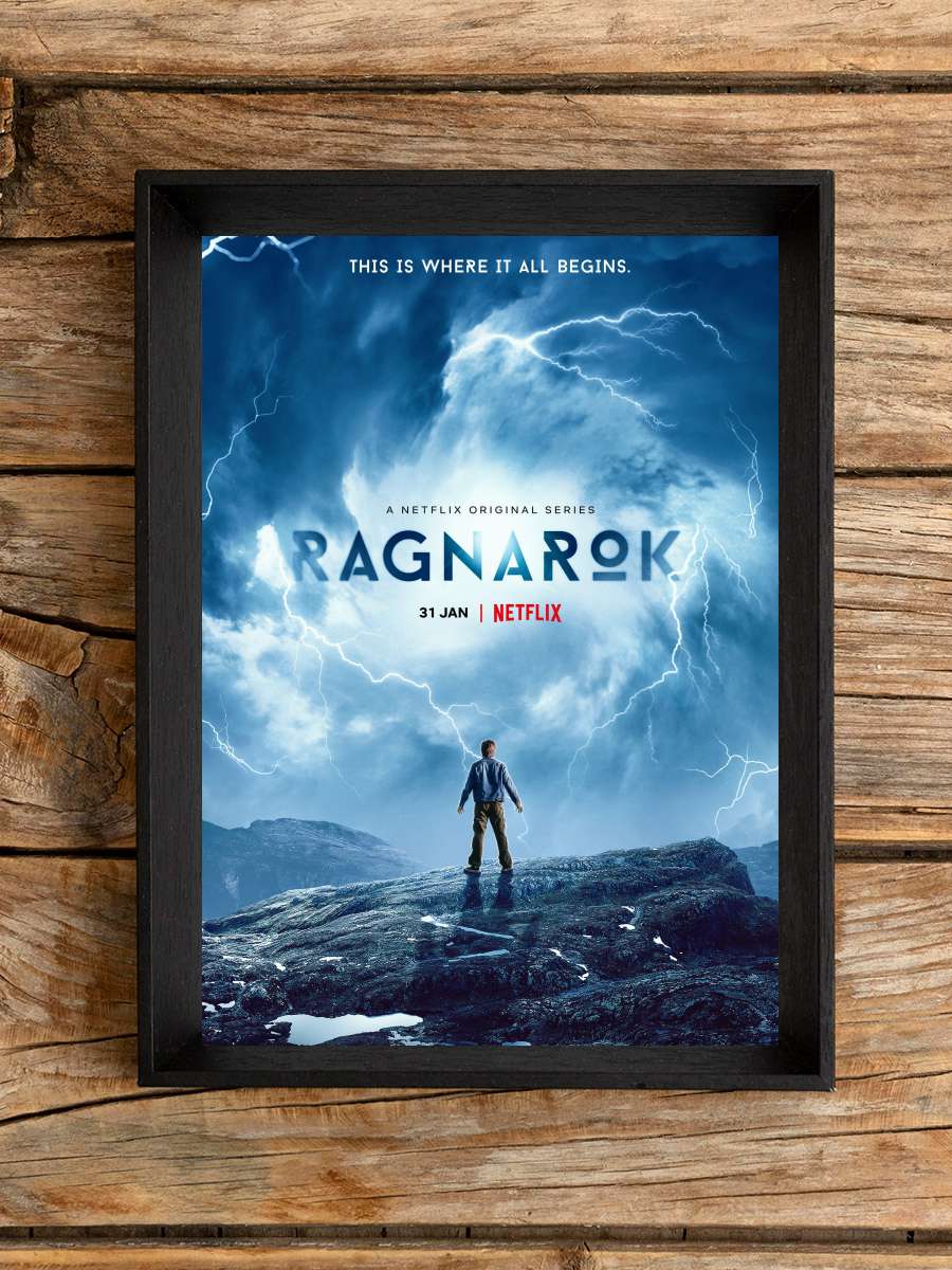 Ragnarok Dizi Tablo Siyah Çerçeveli Dizi Poster Duvar Tablo