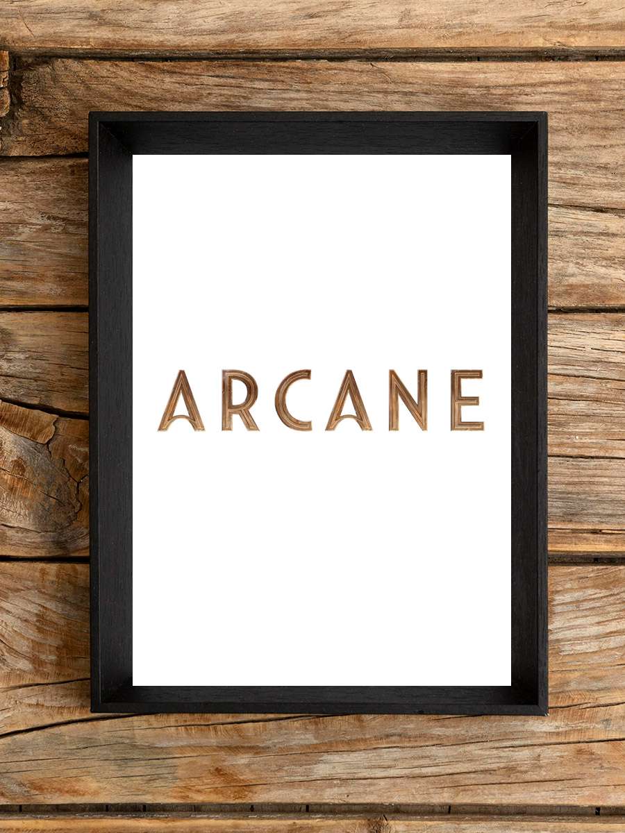 Arcane Dizi Tablo Siyah Çerçeveli Dizi Poster Duvar Tablo