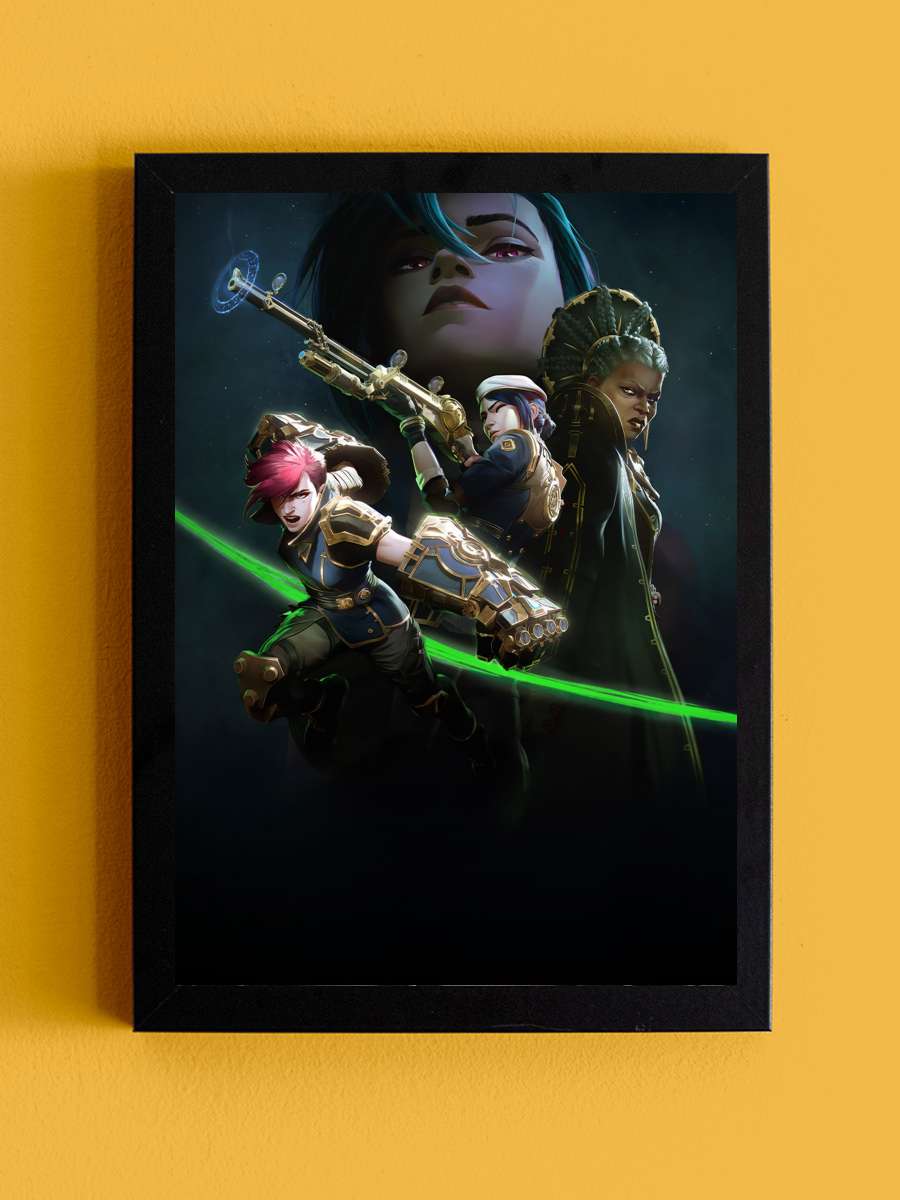 Arcane Dizi Tablo Siyah Çerçeveli Dizi Poster Duvar Tablo - En İyi Fiyatlarla