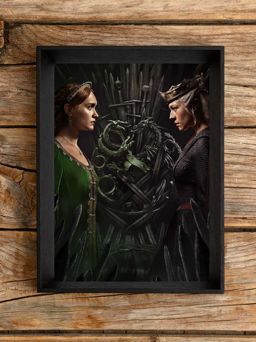 House of the Dragon Dizi Tablo Siyah Çerçeveli Dizi Poster Duvar Tablo