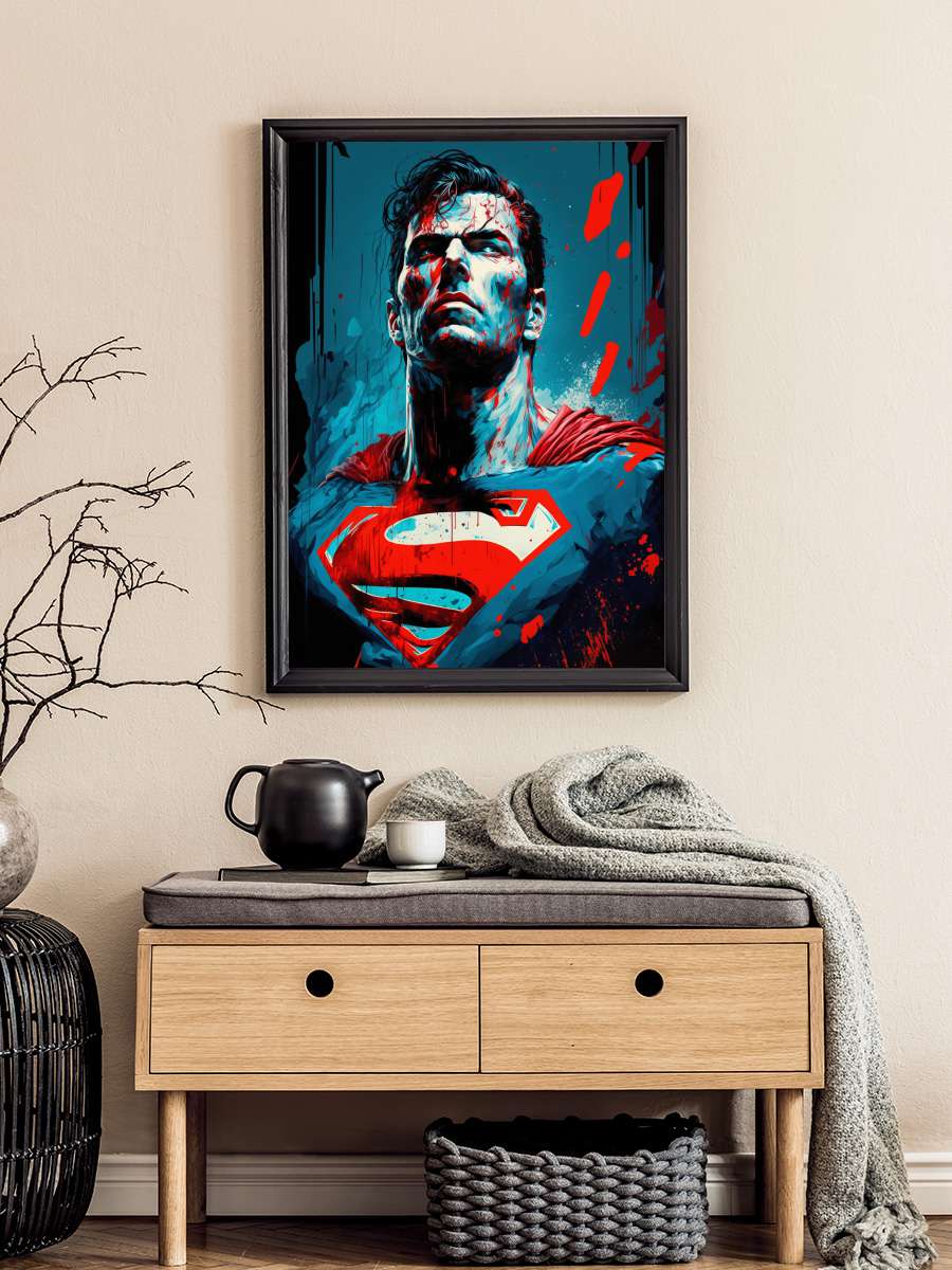 Superman & Lois Dizi Tablo Siyah Çerçeveli Dizi Poster Duvar Tablo