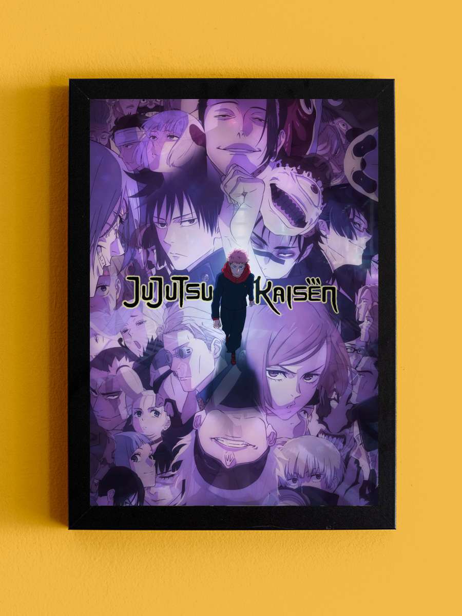 Jujutsu Kaisen - 呪術廻戦 Dizi Tablo Siyah Çerçeveli Dizi Poster Duvar Tablo - En İyi Fiyatlarla