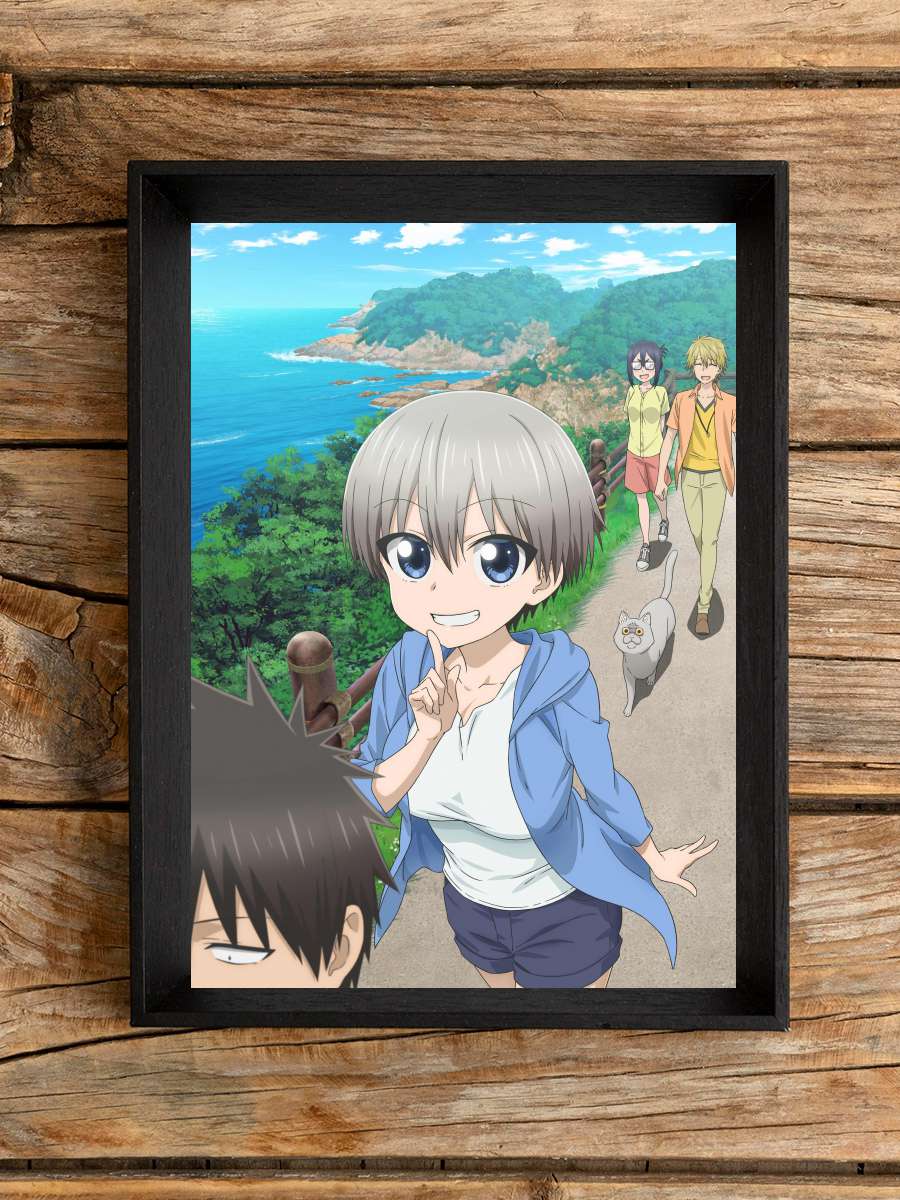Uzaki-chan wa Asobitai! - 宇崎ちゃんは遊びたい！ Dizi Tablo Siyah Çerçeveli Dizi Poster Duvar Tablo