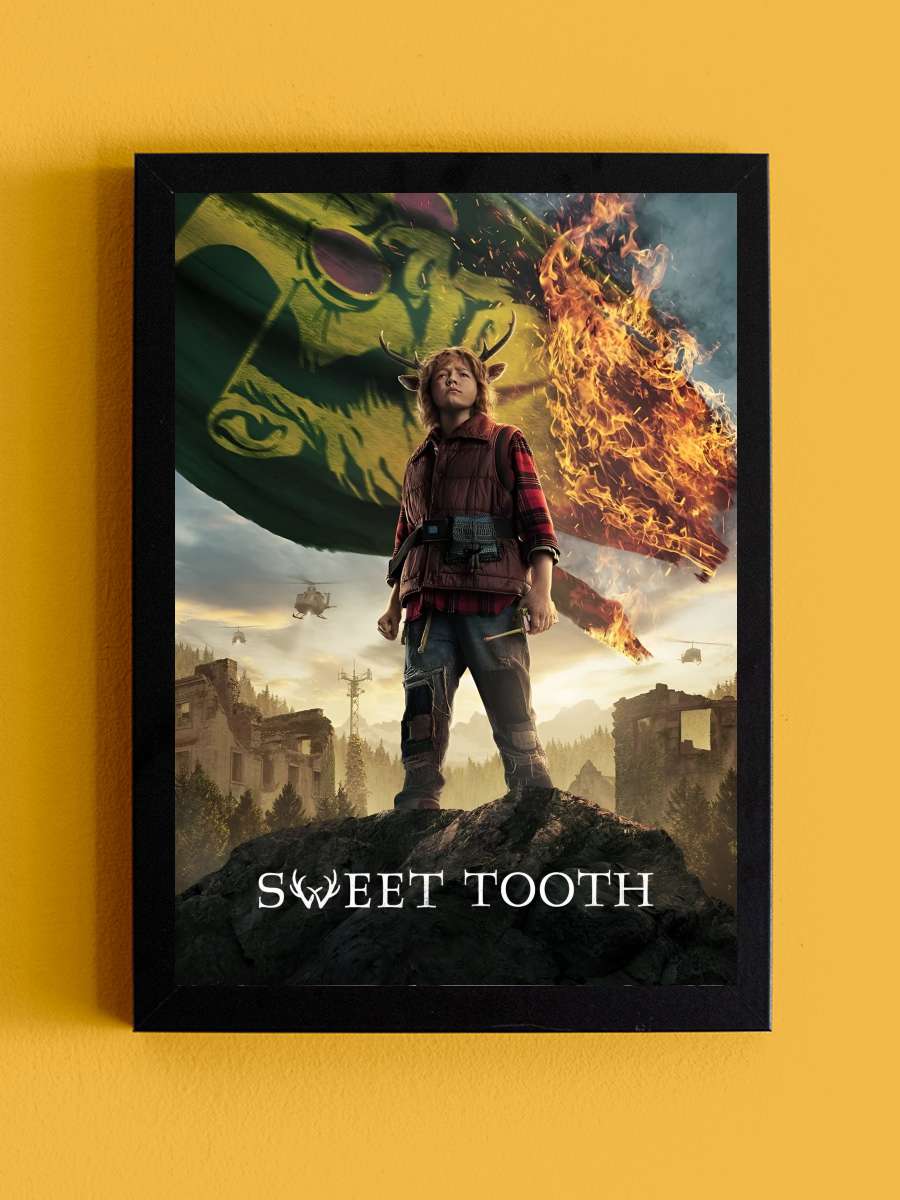 Sweet Tooth Dizi Tablo Siyah Çerçeveli Dizi Poster Duvar Tablo - En İyi Fiyatlarla