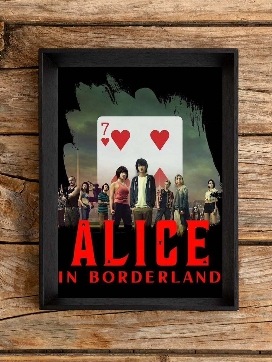 Alice in Borderland - 今際の国のアリス Dizi Tablo Siyah Çerçeveli Dizi Poster Duvar Tablo