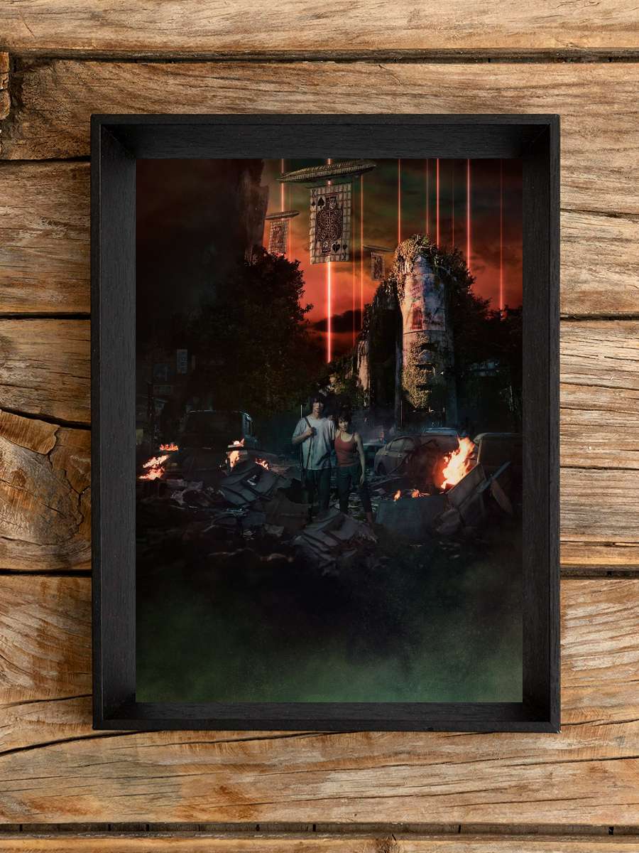 Alice in Borderland - 今際の国のアリス Dizi Tablo Siyah Çerçeveli Dizi Poster Duvar Tablo