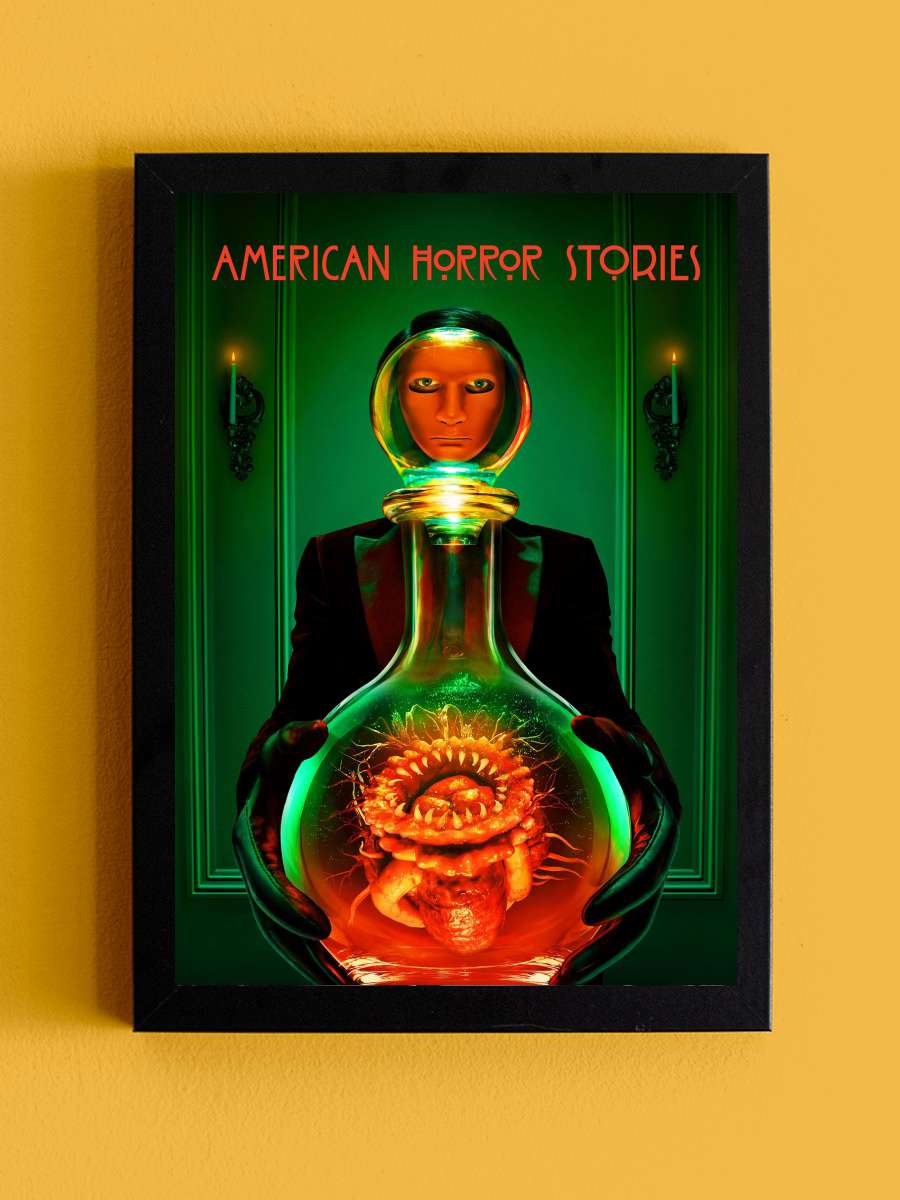 American Horror Stories Dizi Tablo Siyah Çerçeveli Dizi Poster Duvar Tablo