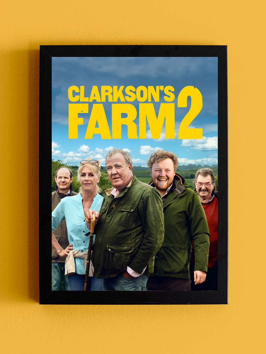 Clarkson'ın Çiftliği - Clarkson's Farm Dizi Tablo Siyah Çerçeveli Dizi Poster Duvar Tablo - En İyi Fiyatlarla