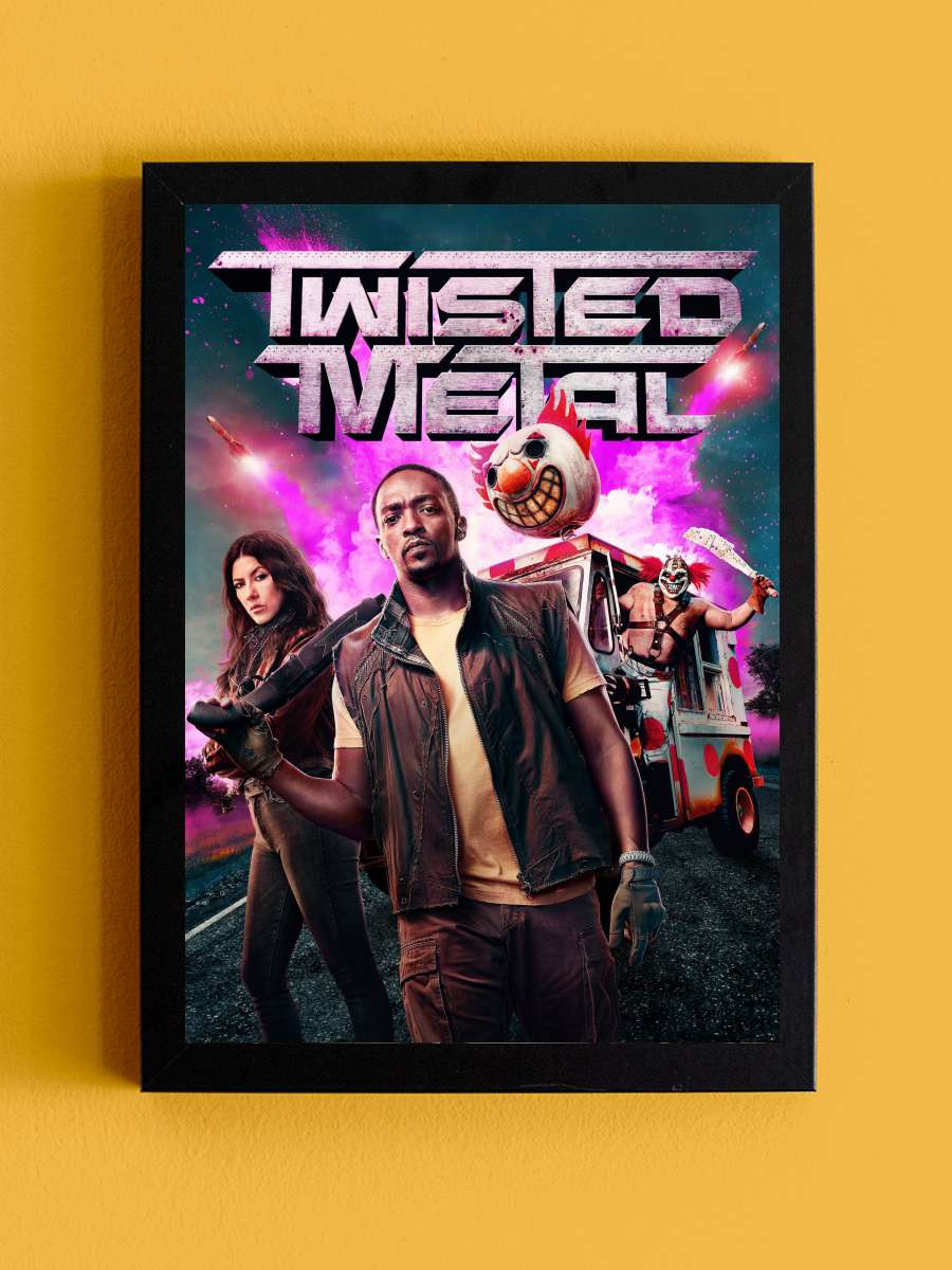Twisted Metal Dizi Tablo Siyah Çerçeveli Dizi Poster Duvar Tablo - En İyi Fiyatlarla
