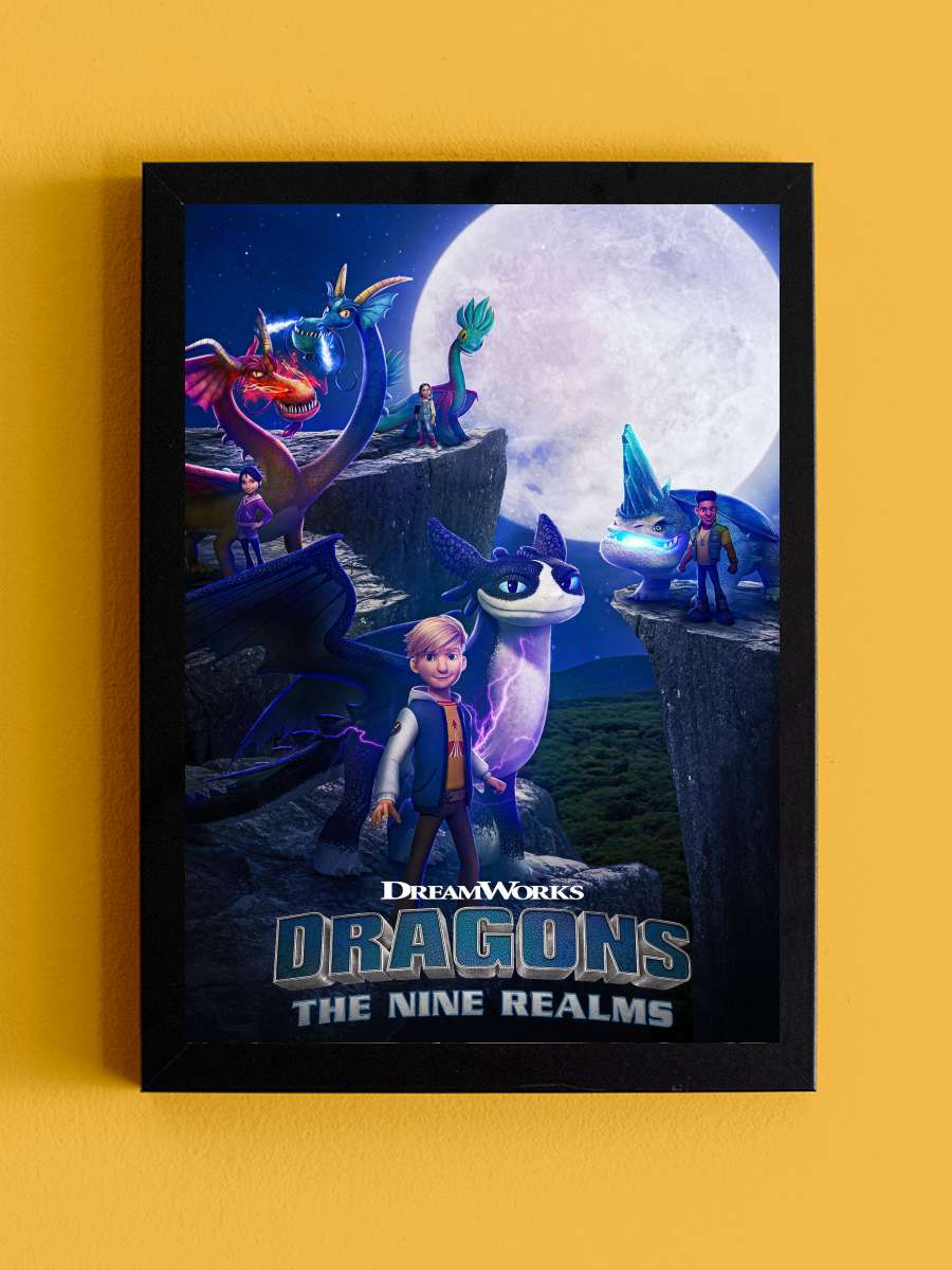Dragons: The Nine Realms Dizi Tablo Siyah Çerçeveli Dizi Poster Duvar Tablo