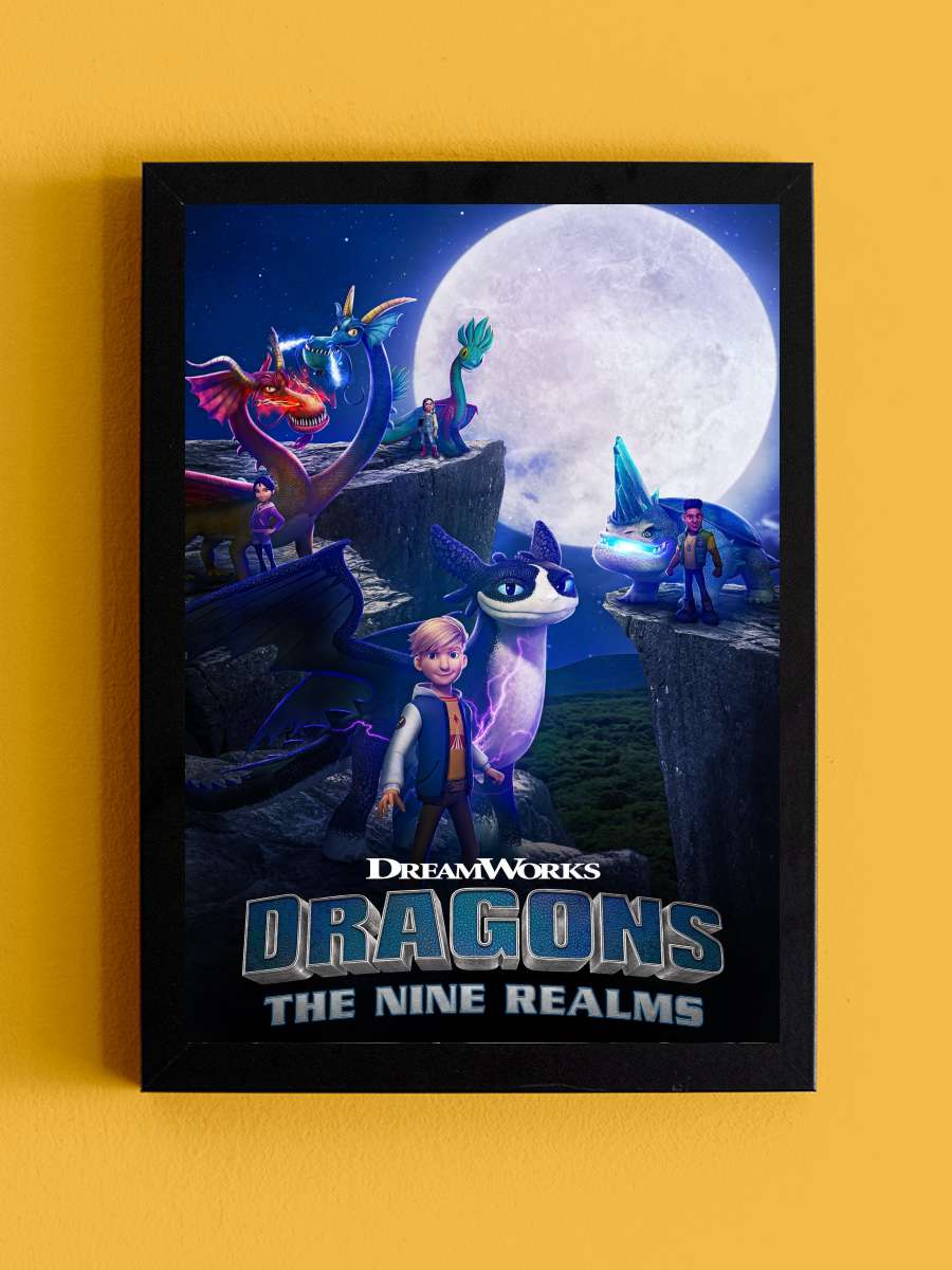 Dragons: The Nine Realms Dizi Tablo Siyah Çerçeveli Dizi Poster Duvar Tablo - En İyi Fiyatlarla