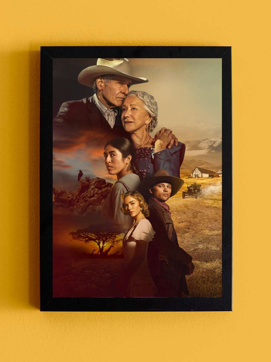 1923 Dizi Tablo Siyah Çerçeveli Dizi Poster Duvar Tablo - En İyi Fiyatlarla