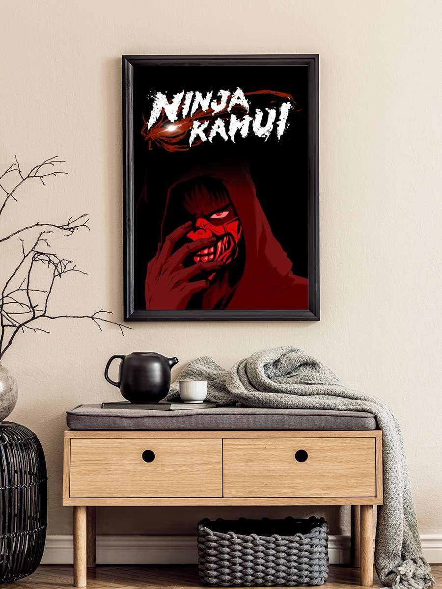 Ninja Kamui Dizi Tablo Siyah Çerçeveli Dizi Poster Duvar Tablo