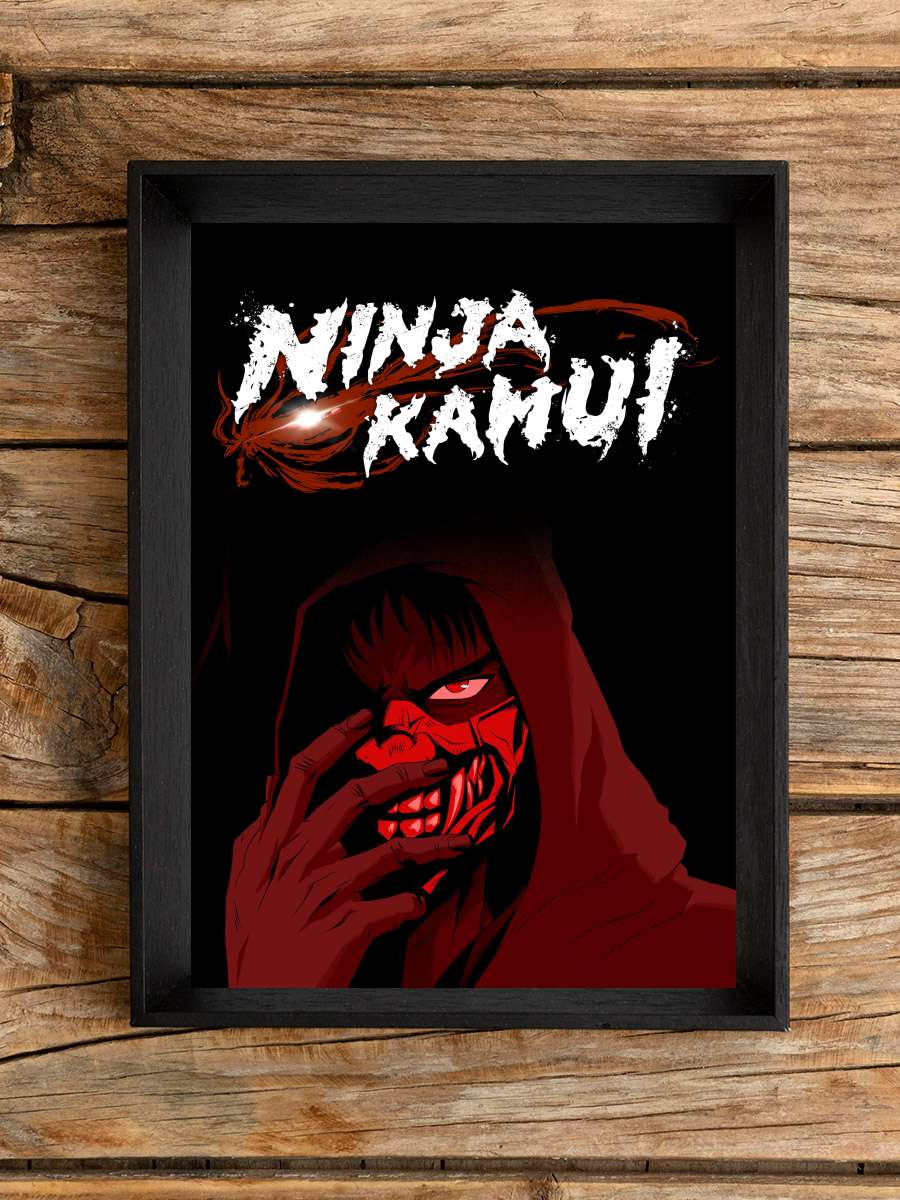 Ninja Kamui Dizi Tablo Siyah Çerçeveli Dizi Poster Duvar Tablo