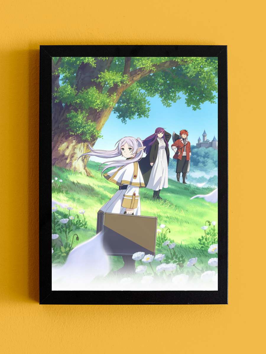 葬送のフリーレン Dizi Tablo Siyah Çerçeveli Dizi Poster Duvar Tablo