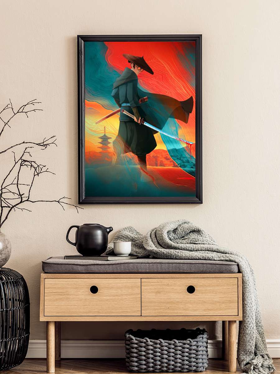 BLUE EYE SAMURAI Dizi Tablo Siyah Çerçeveli Dizi Poster Duvar Tablo