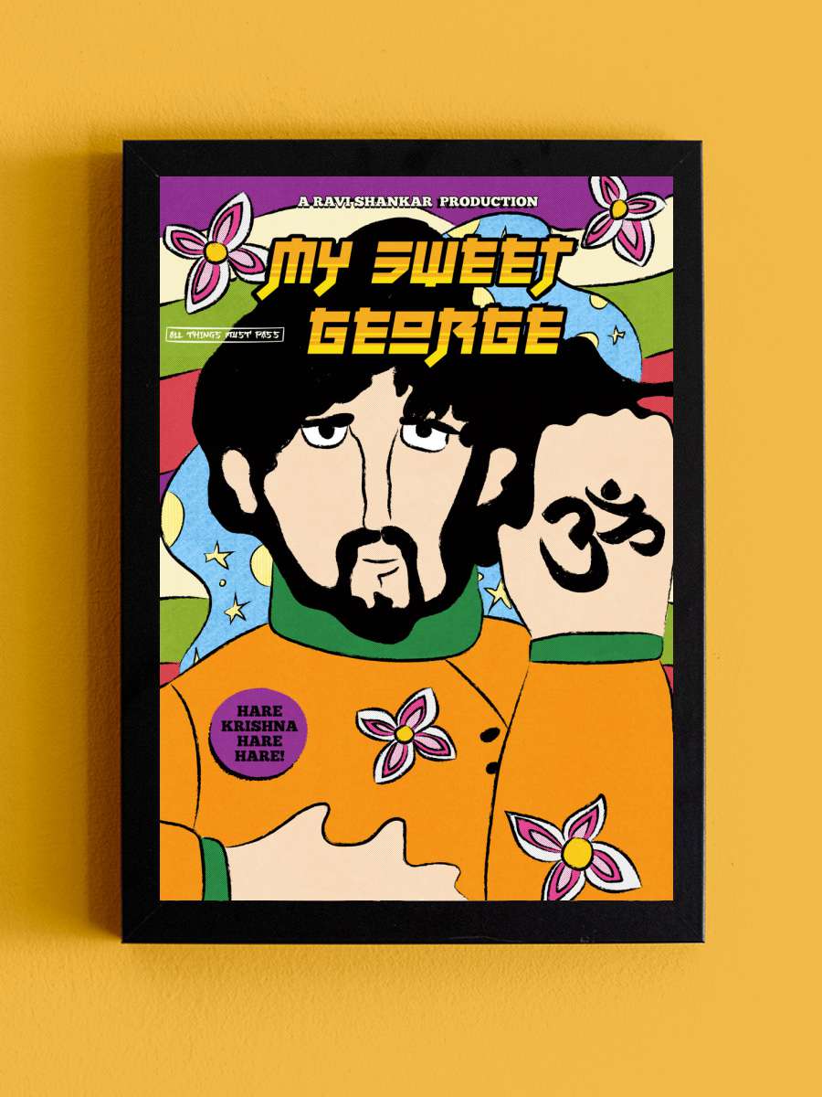 My Sweet George Müzik Poster Tablo Siyah Çerçeveli Yüksek Kalite Müzik Duvar Tablo