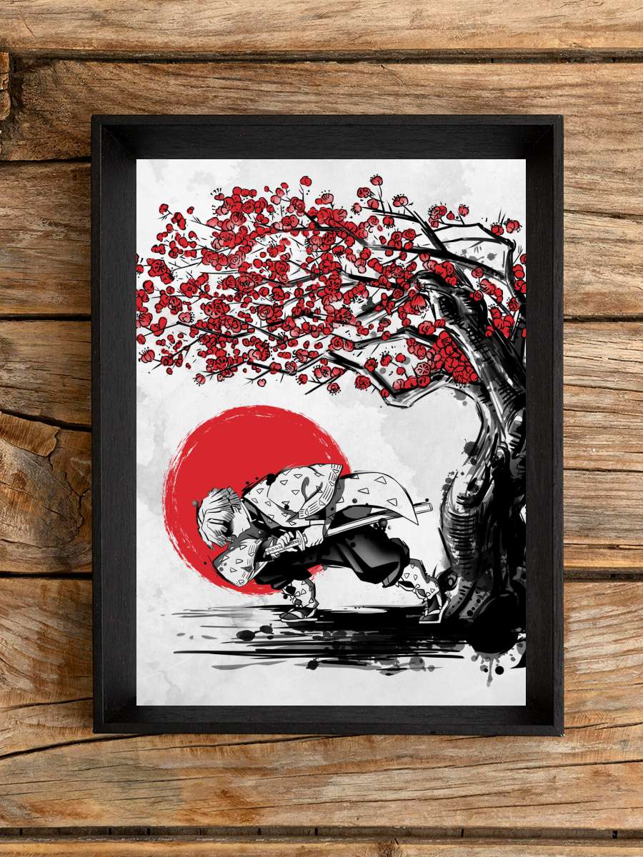 Thunder under the sun Anime Poster Tablo Siyah Çerçeveli Yüksek Kalite Anime Duvar Tablo