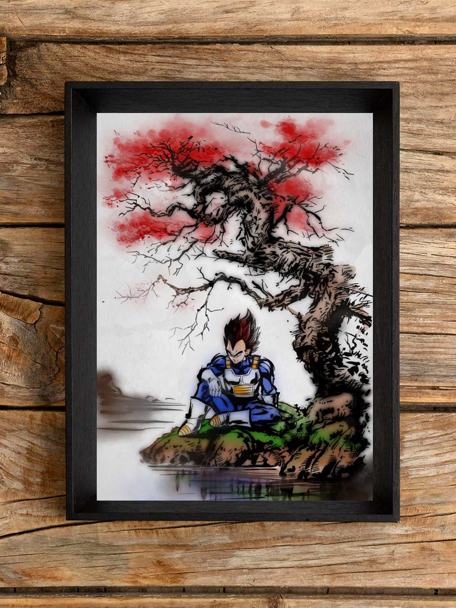 Proud under the tree Anime Poster Tablo Siyah Çerçeveli Yüksek Kalite Anime Duvar Tablo